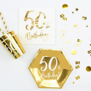 Konfetti metalizowane, liczba 50