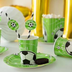 Kubeczki piłka nożna zielone 6szt