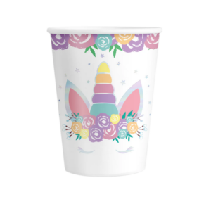 Kubek papierowy Jednorożec 6szt.