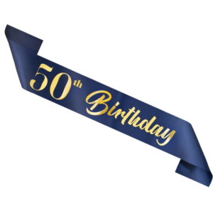 Szarfa 50 birthday – granat