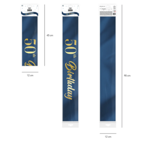 Szarfa 50 birthday – granat