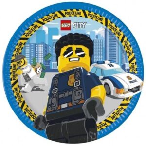 Talerzyki Lego City 8szt