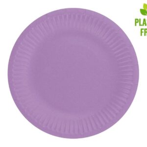 Talerzyki pap. Jednokolorowe, lawendowe