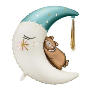 Balon foliowy Miś na księżycu, morski