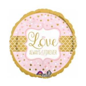Balon foliowy pastylka LOVE always&forever