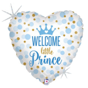 Balon foliowy „Welcome little prince”