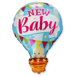 Balon foliowy New Baby Balloon, niebieski