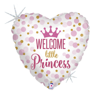 Balon foliowy „Welcome little princess”