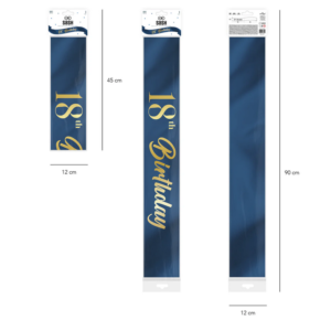 Szarfa 18 urodziny – granat