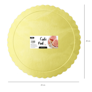 Podkładka pod tort koło – złoto 20cm