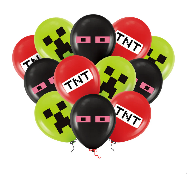 Balony lateksowe Minecraft – 12szt.