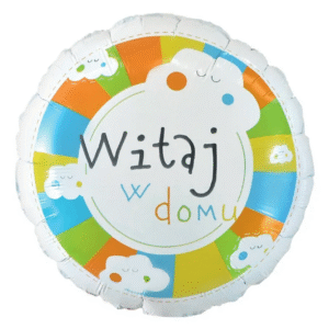 Balon foliowy Witaj w domu, 18″