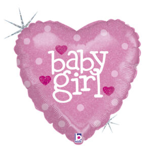 Balon foliowy serce „baby girl”
