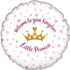 Balon foliowy „Welcome to your Kingdom little princess”