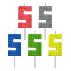 Świeczka Cyfra 5 Lego mix