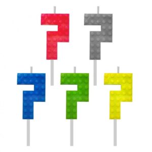 Świeczka Cyfra 7 Lego mix