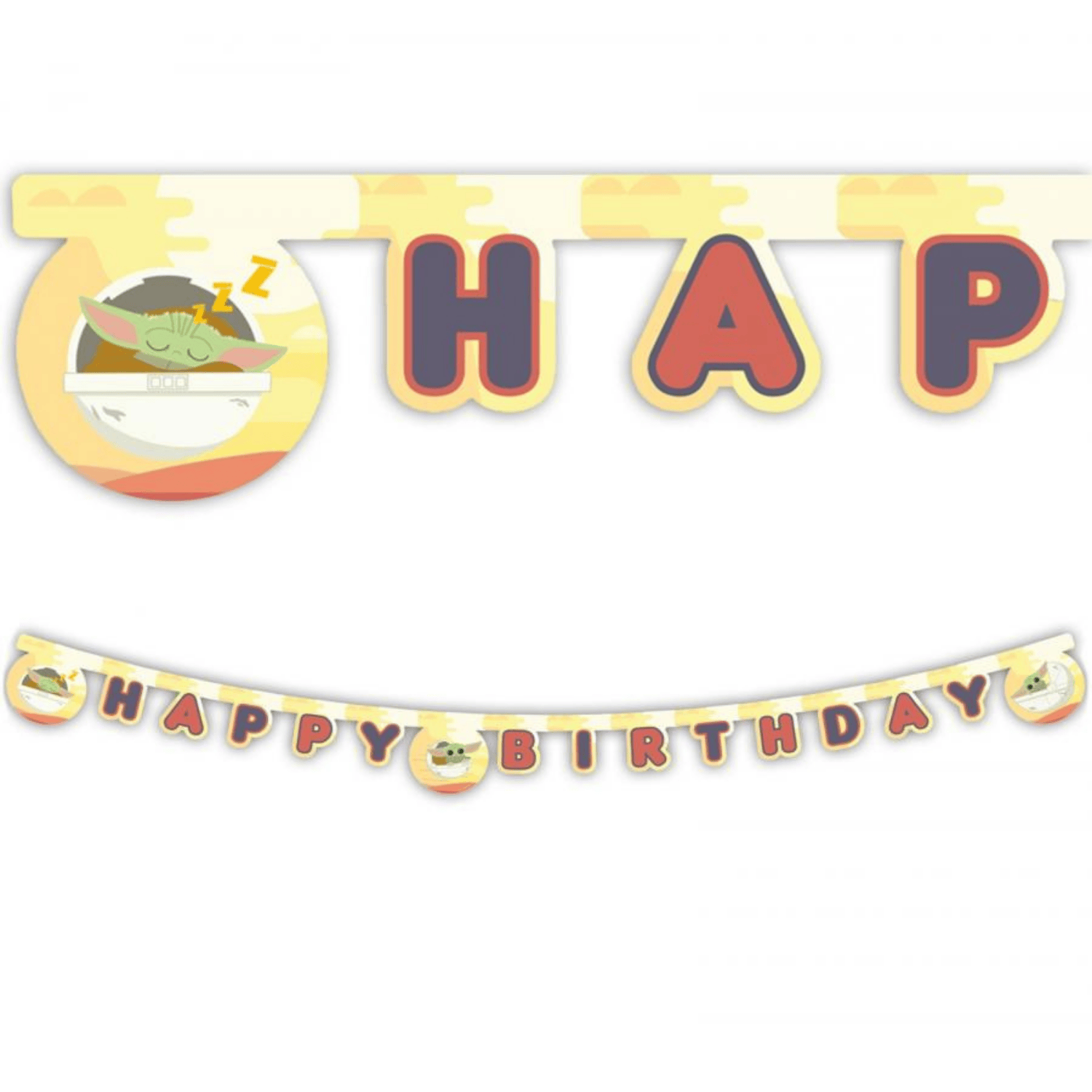 Banner ” Star Wars The Mandalorian – Happy Birthday”