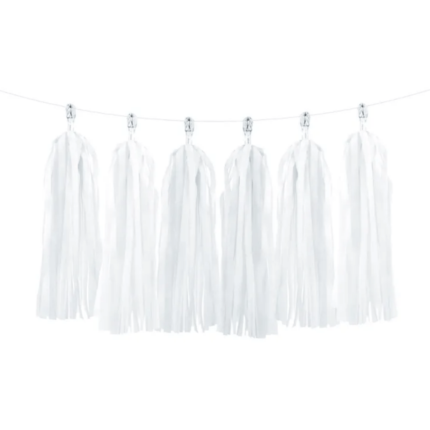 Girlanda frędzle biała