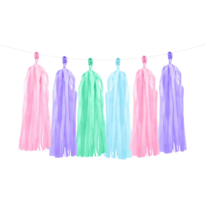 Girlanda frędzle pastel