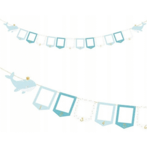 Girlanda na zdjeca niebieska Bocian