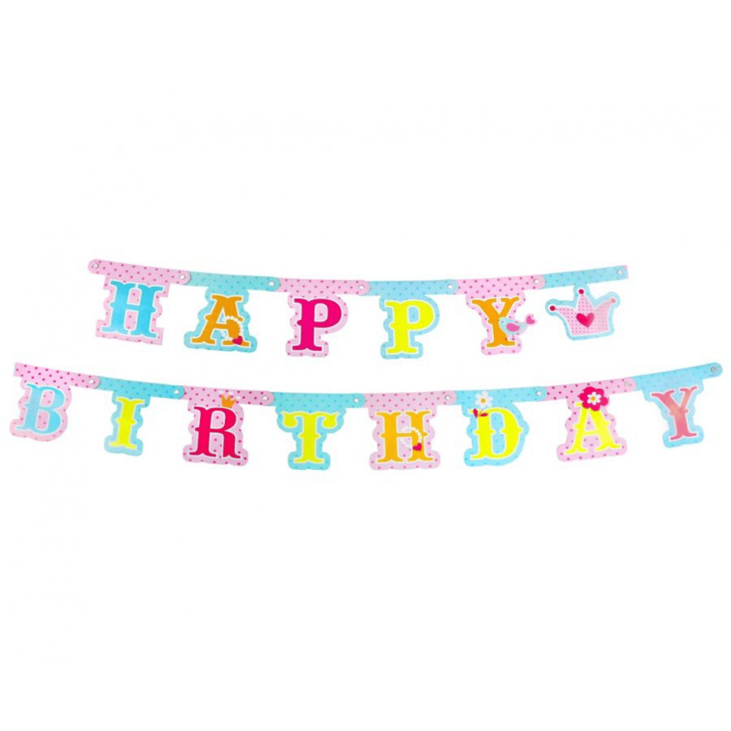 Girlanda „Księżniczka – Happy Birthday”