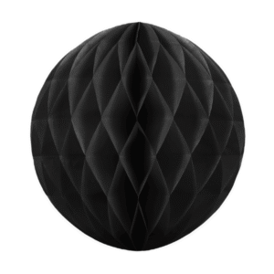 Honeycomb bibułowy, czarny, 30cm