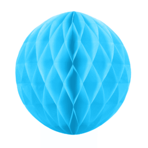 Honeycomb bibułowy, niebieski, 10cm