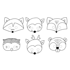 Maski „Leśne Zwierzeta”