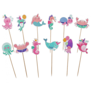 Pikery do muffinek Podwodny Świat 12szt