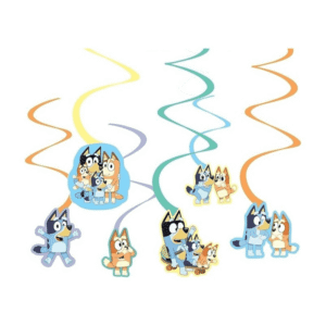 Spirale dekoracyjne papierowe Bluey