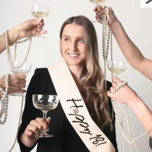 Szarfa Happy 18, krem, 76 cm