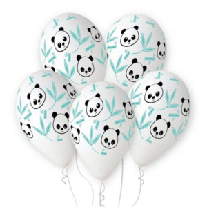 Zestaw balonów lateksowych Panda i bambus
