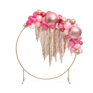 Balon lateksowy glossy, 46cm, 5szt., złoty róż