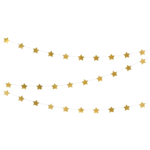 Girlanda gwiazdki złote