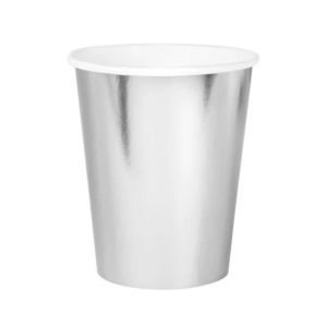 Kubki papierowe srebrne – 6szt.