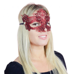 Maska ażurowa „Czerwona nieznajoma”