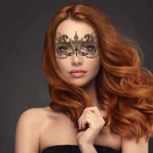 Maska ażurowa „Złota magia”