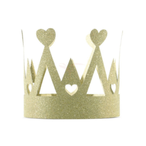 Opaska papierowa korona złota sweet love