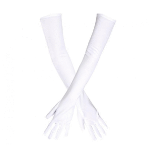 Rekawiczki długie białe