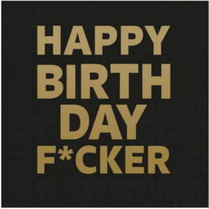 Serwetki Happy Birth. F*cker