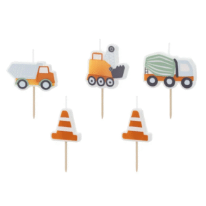 Świeczki urodzinowe Roboty Drogowe, 3-4.5 cm, mix