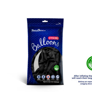 Balony Strong 12cm/5″ kolor Pastel Black