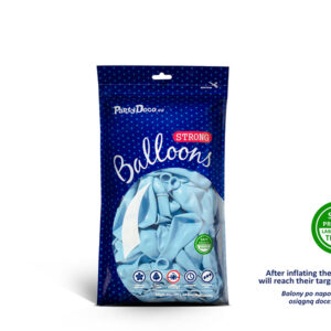 Balony Strong 12cm/5″ kolor Pastel Light Blue