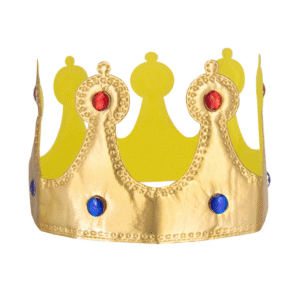 Korona królewska z kolorowymi klejnotami miękka