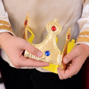 Korona królewska z kolorowymi klejnotami miękka