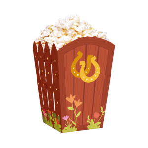 Pudełka na popcorn Koniki