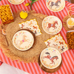 Talerzyki papierowe Koniki 6szt.