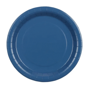 Talerzyki papierowe, kolor granatowy, 23 cm, 6 szt.