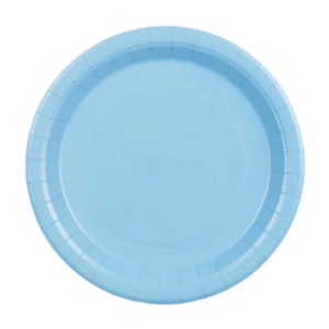 Talerzyki papierowe, kolor jasny niebieski, 23 cm, 6 szt.