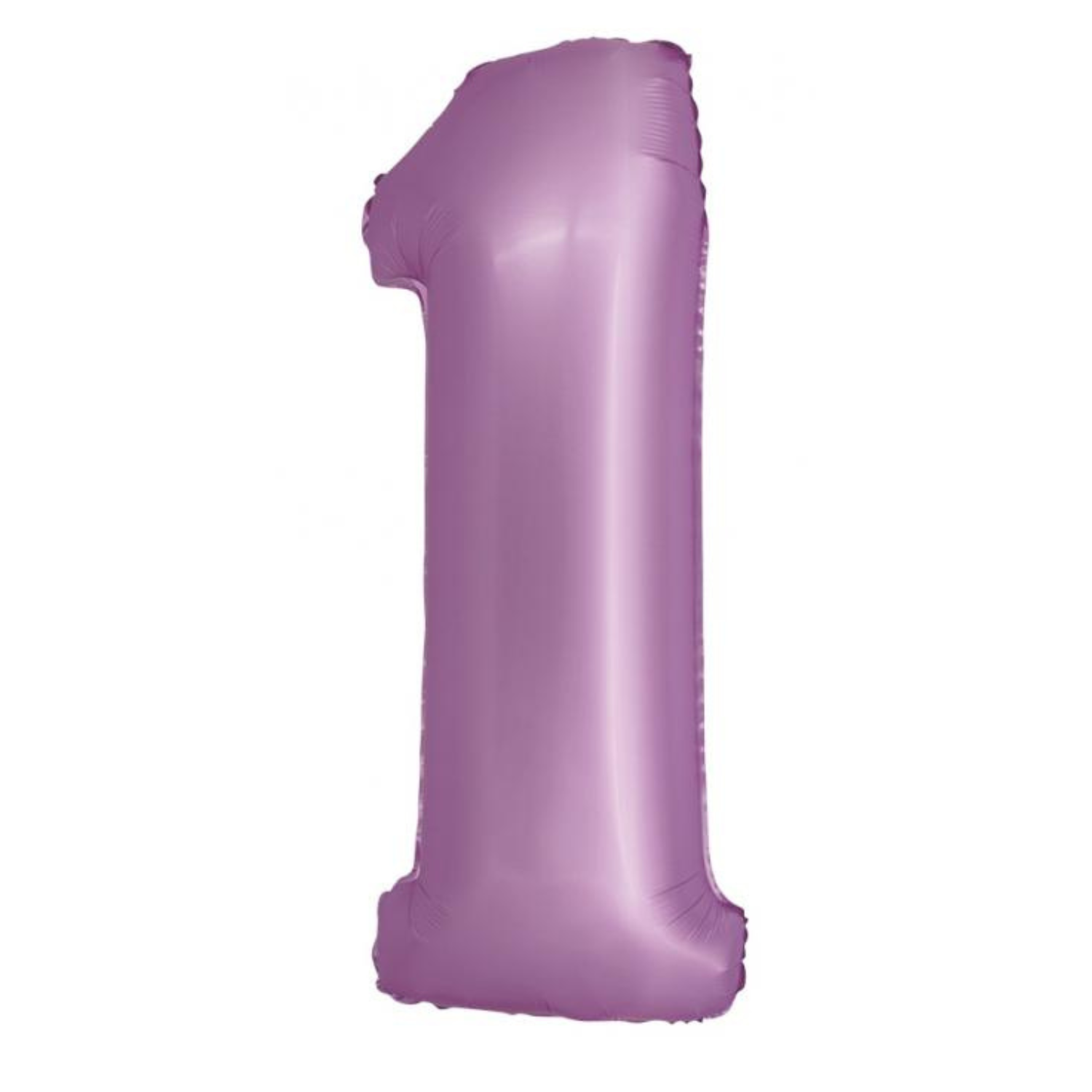 Balon foliowy Cyfra 1, kolor matowy lawendowy, 76cm